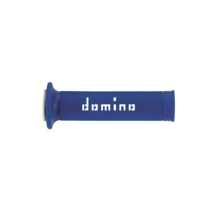 Puños racing DOMINO 126mm azul/blanco A01041C4648 - motoscamaralweb.com