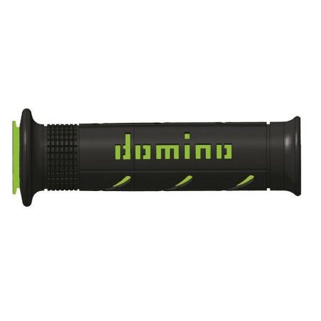 Puños racing DOMINO super soft 126mm negro/verde A25041C4440- motoscam