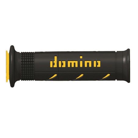 Puños racing DOMINO super soft 126mm negro/amarillo A25041C4740- motos
