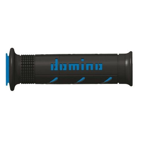 Puños racing DOMINO super soft 126mm negro/azul A25041C4840- motoscama