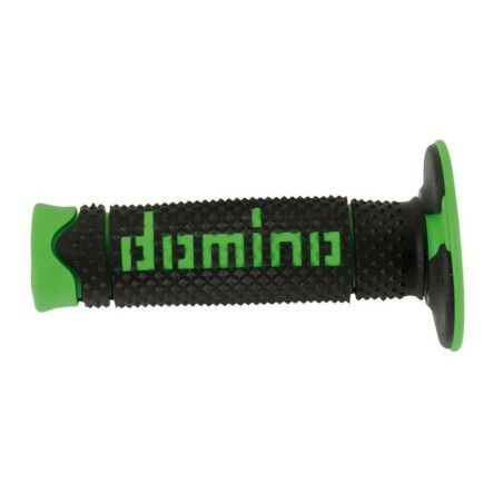 Puños off road DOMINO DSH negro/verde A26041C4440- motoscamaralweb.com