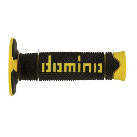 Puños off road DOMINO DSH negro/amarillo A26041C4740- motoscamaralweb.