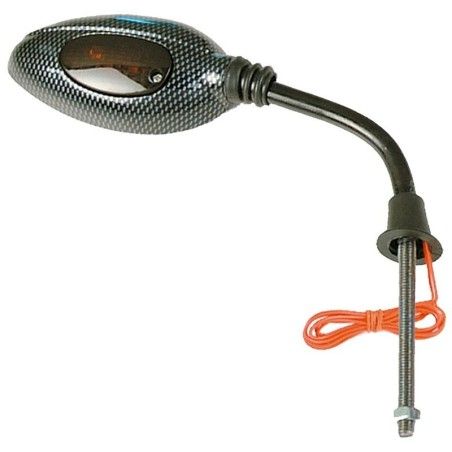 Retrovisor derecho universal V PARTS M8 x 125 rosca derecha carbon look M2 - motoscamaralweb.com