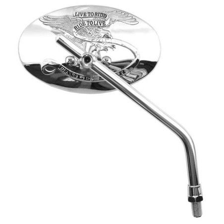 Retrovisor ambos lados universal V PARTS cromado M10 - motoscamaralweb.com