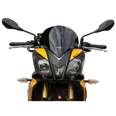 Pantalla MRA Racing SPM. negro. Aprilia Tuono V4 R. longitud 350 mm - motoscamaralweb.com