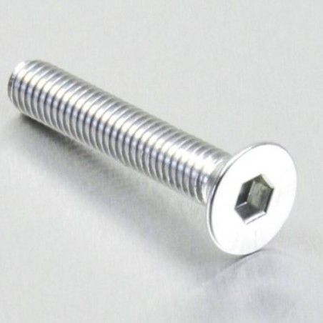 Tornillo de Aluminio Pro-bolt avellanado M6 x (1.00mm) x 35mm plata LCS635S - motoscamaralweb.com