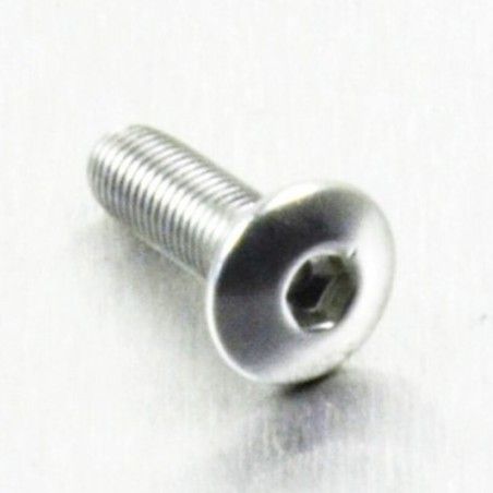 Tornillo de Aluminio Pro-bolt cabeza redondeada M4 x (0.5mm) x 12mm Fine plata LFB412FS - motoscamaralweb.com