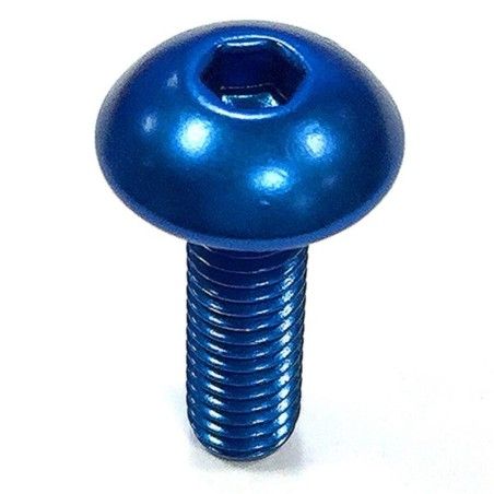 Tornillo de Aluminio Pro-bolt cabeza redondeada M5 x (0.8mm) x 16mm azul LFB516B - motoscamaralweb.com