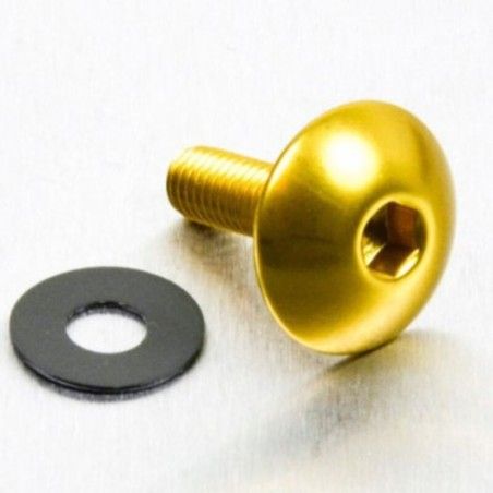 Tornillo de Aluminio XL Pro-bolt cabeza redondeada M5 x(0.8mm) x 16mm oro LFB516XLG - motoscamaralweb.com