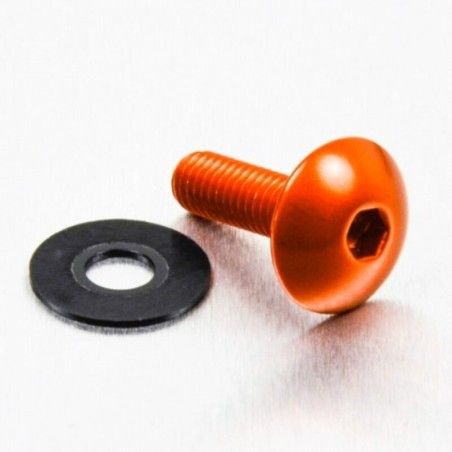 Tornillo de Aluminio Pro-bolt cabeza redondeada M6 x (1.00mm) x 20mm naranja LFB620O - motoscamaralweb.com