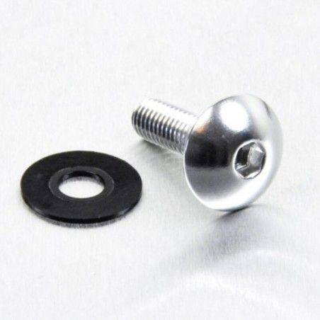 Tornillo de Aluminio Pro-bolt cabeza redondeada M6 x (1.00mm) x 20mm plata LFB620S - motoscamaralweb.com