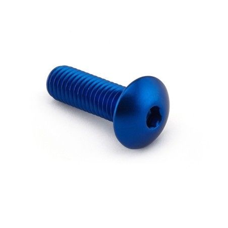 Tornillo Aluminio Pro-Bolt cabeza alomada M8 x (1.25mm) x 25mm LFB825B Azul - motoscamaralweb.com