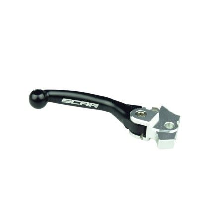 Maneta de freno SCAR FLEX plegable negro - motoscamaralweb.com