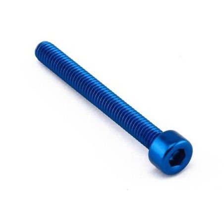 Tornillo Aluminio Pro-bolt cabeza cilíndrica M4 x (0.7mm) x 35mm LPB435B Azul - motoscamaralweb.com