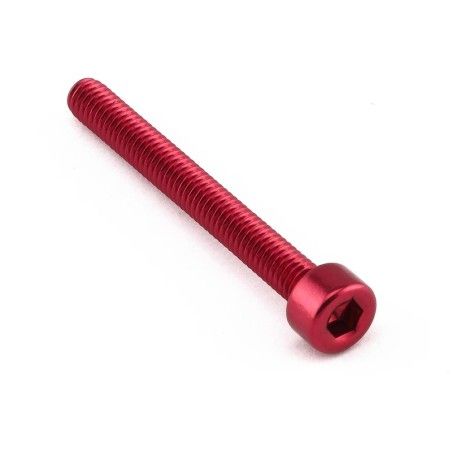 Tornillo Aluminio Pro-bolt cabeza cilíndrica M4 x (0.7mm) x 35mm LPB435R Rojo - motoscamaralweb.com