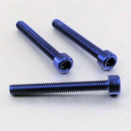 Tornillo de Aluminio Pro-bolt cabeza cilíndrica M6 x (1.00mm) x 50mm azul LPB650B - motoscamaralweb.com
