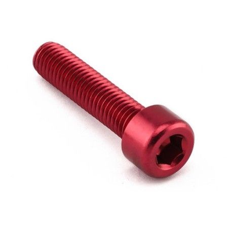 Tornillo Aluminio Pro-bolt cabeza cilíndrica M8 x (1.25mm) x 35mm LPB835R Rojo - motoscamaralweb.com