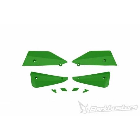 Kit de deflectores y conectores Barkbusters SABRE Color verde - motoscamaralweb.com