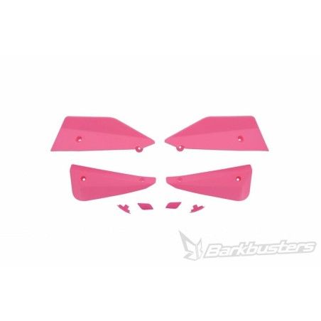 Kit de deflectores y conectores Barkbusters SABRE Color rosa - motoscamaralweb.com