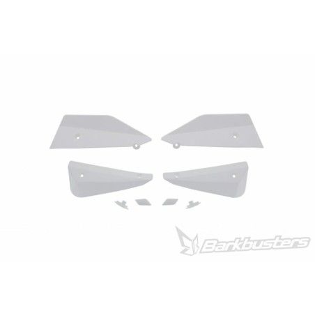 Kit de deflectores y conectores Barkbusters SABRE Color blanco - motoscamaralweb.com
