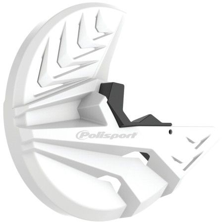 Protector de disco y puntera de Horquilla POLISPORT blanco / negro - motoscamaralweb.com