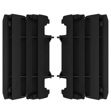 Tapas de radiador POLISPORT negro - motoscamaralweb.com