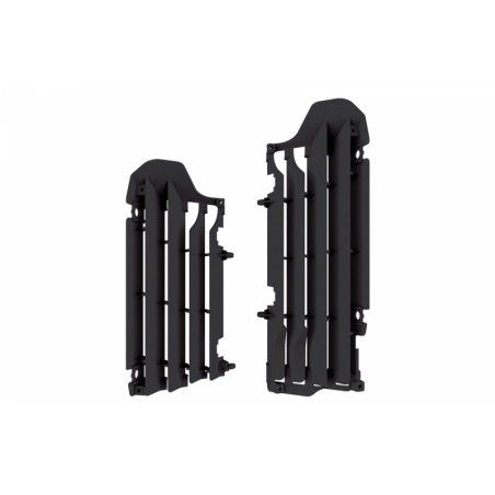 Aletines de radiador Polisport Suzuki negro 8464800001 - motoscamaralweb.com