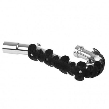 Protector de escape POLISPORT largo negro - motoscamaralweb.com