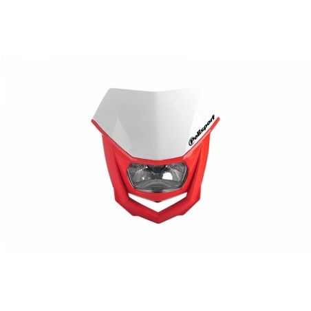 Careta POLISPORT Halo rojo/blanco - motoscamaralweb.com