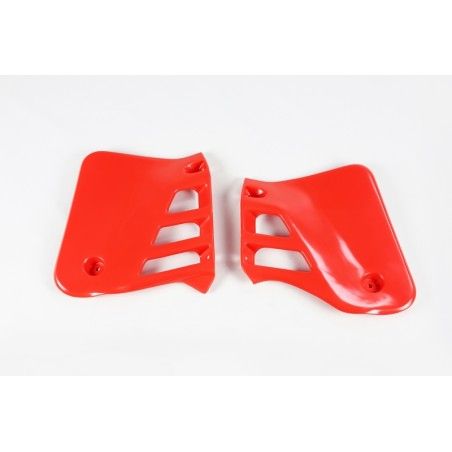 Plásticos laterales de radiador UFO rojo Honda CR125R/250R - motoscamaralweb.com
