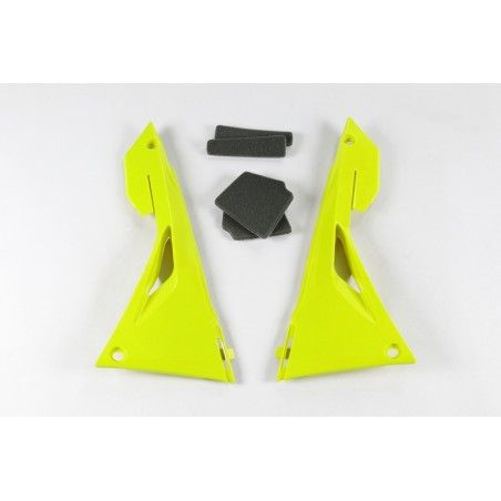 Tapa caja filtro aire UFO amarillo neon Honda CRF450R/RX - motoscamaralweb.com