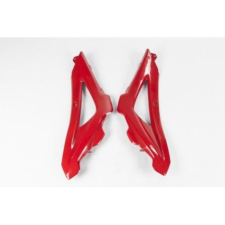 Plásticos laterales de radiador superiores UFO Husqvarna rojo HU03321-062 - motoscamaralweb.com
