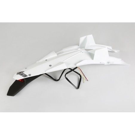 Guardabarros trasero con piloto LED UFO Husqvarna blanco HU03344-041 - motoscamaralweb.com