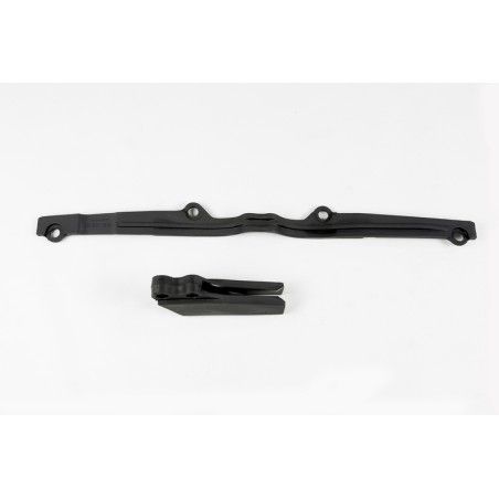 Guiacadenas + patín UFO Kawasaki negro KA03792-001 - motoscamaralweb.com