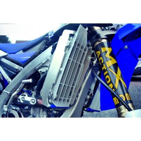 Protectores de radiador aluminio azul AXP Yamaha AX1345 - motoscamaralweb.com