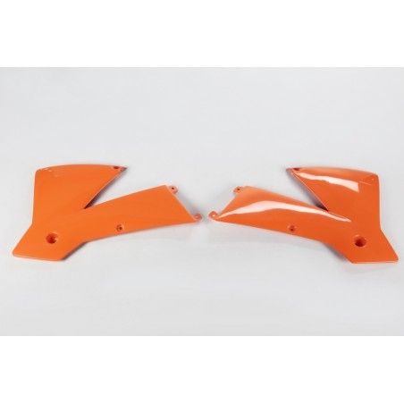 Plásticos laterales de radiador UFO KTM naranja KT03065-127 - motoscamaralweb.com