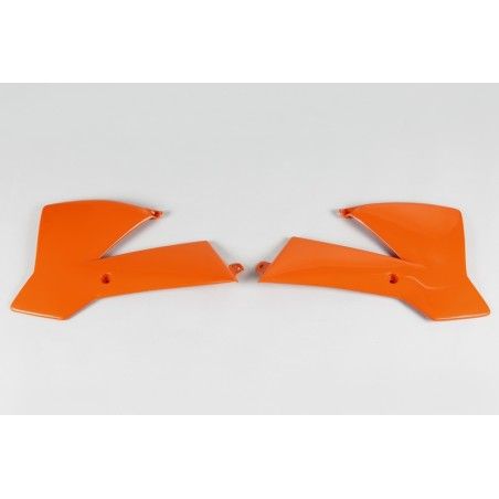 Plásticos laterales de radiador UFO KTM naranja KT03072-127 - motoscamaralweb.com