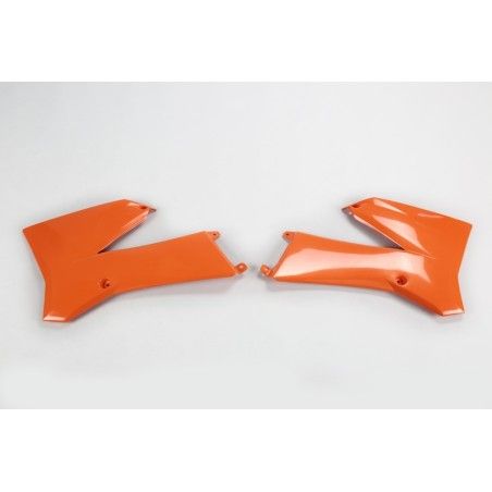 Plásticos laterales de radiador UFO KTM naranja KT03088-127 - motoscamaralweb.com