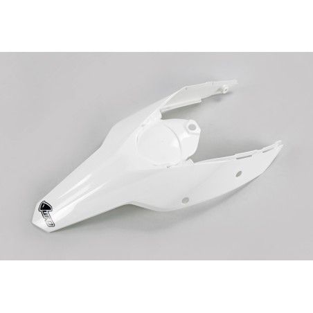 Guardabarros trasero con paneles laterales UFO KTM blanco KT04021-047 - motoscamaralweb.com