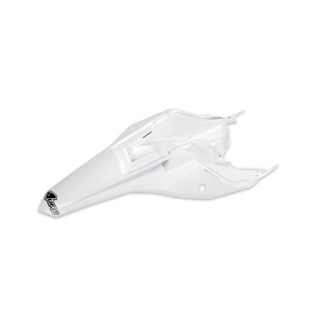 Guardabarros trasero con paneles laterales UFO KTM blanco KT04072-047 - motoscamaralweb.com