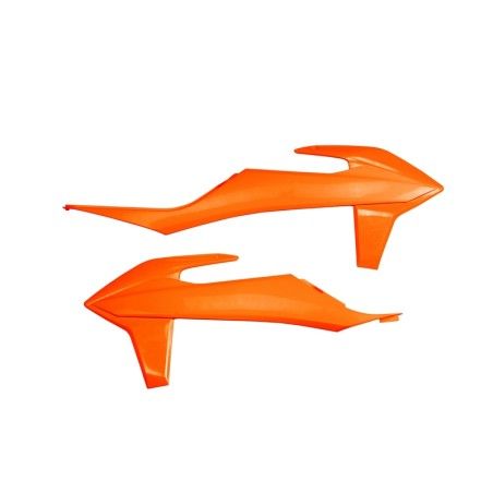 Plásticos laterales de radiador UFO naranja neon KTM SX/SX-F - motoscamaralweb.com
