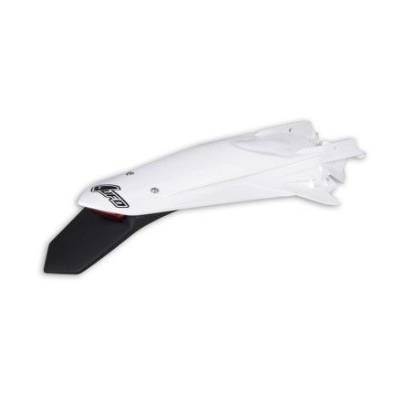 Guardabarros trasero UFO + portamatrículas con LED blanco KTM EXC/EXC-F - motoscamaralweb.com