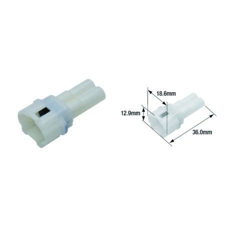 Conector hembra hermético TOURMAX tipo 090 (FRS) - motoscamaralweb.com