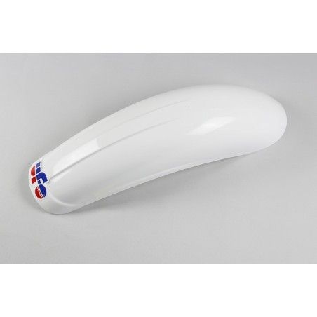 Guardabarros trasero universal UFO cross pequeña 50cc-75cc-80cc (1970-1974) blanco ME08022-W - motoscamaralweb.com