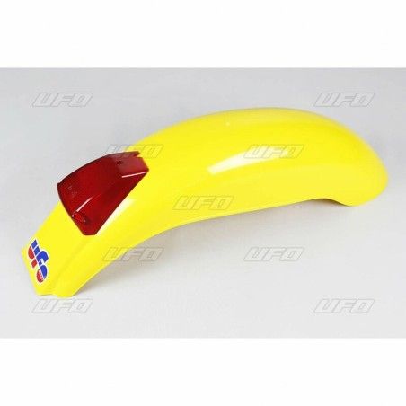 Guardabarros trasero universal UFO Preston con luz (1975-1979) amarillo ME08031-D - motoscamaralweb.com
