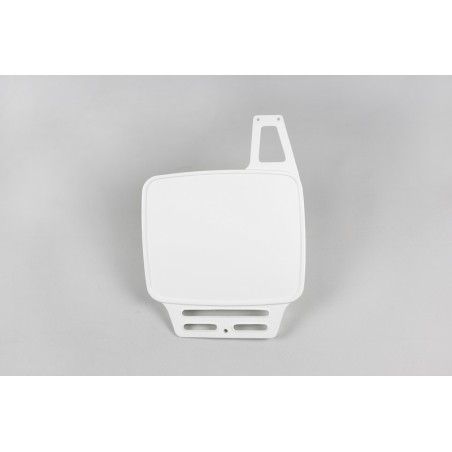 Portanúmeros universal UFO (1979-1989) blanco ME08045-W - motoscamaralweb.com