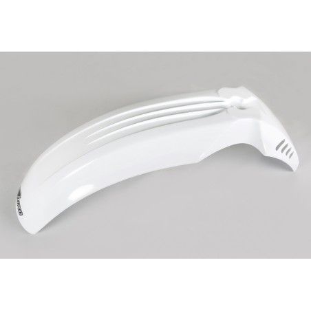 Guardabarros delantero universal UFO 500-600 cross-enduro blanco PA01014-041 - motoscamaralweb.com