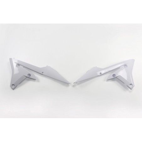 Plásticos laterales de radiador UFO Yamaha blanco YA04838-046 - motoscamaralweb.com