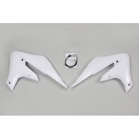 Plásticos laterales de radiador UFO blanco Yamaha YZ450F - motoscamaralweb.com