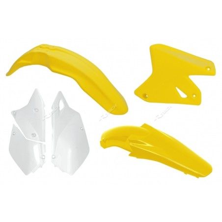 Kit plastica RACETECH OEM Color Amarillo/Blanco Suzuki DR-Z400 - motoscamaralweb.com